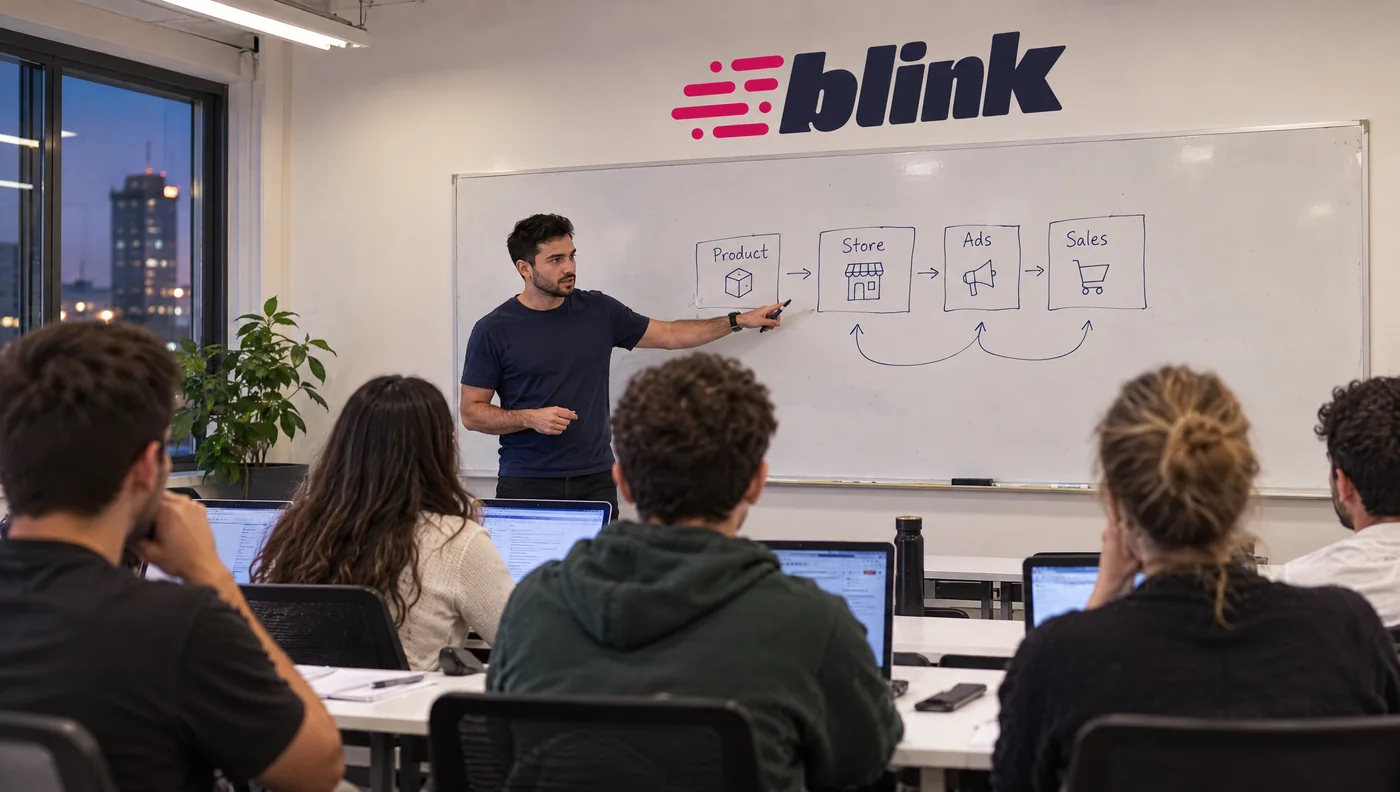 מפגש מאסטר קלאס בכיתה של Blink